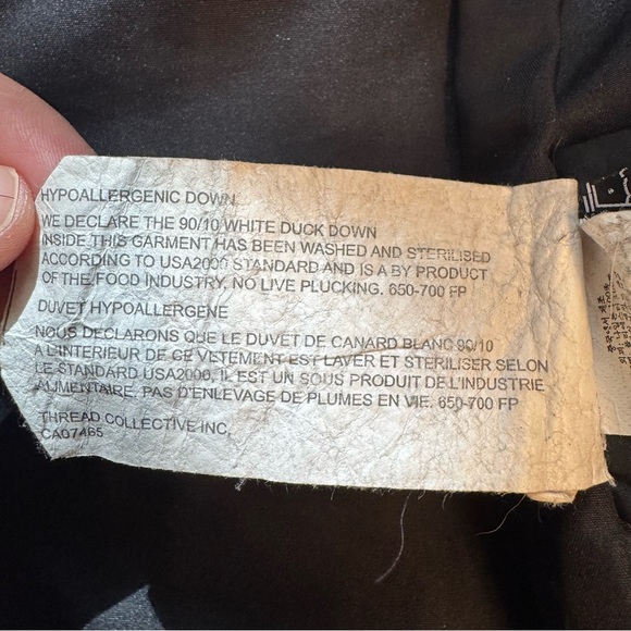 Pajar Canada goose black down fur hood women’s winter long parka jacket Sz S - Picture 9 of 10